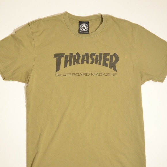 Thrasher Other - Olive Green Thrasher Skateboard Magazine Shirt M